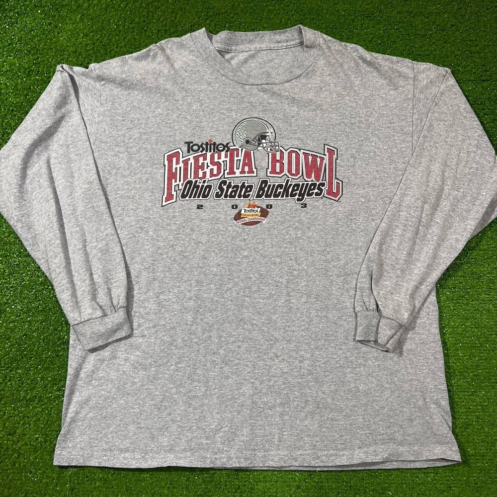 Vintage Ohio State Shirt‎ LG Buckeye Football 2003 First Bowl Tee BCS Champions